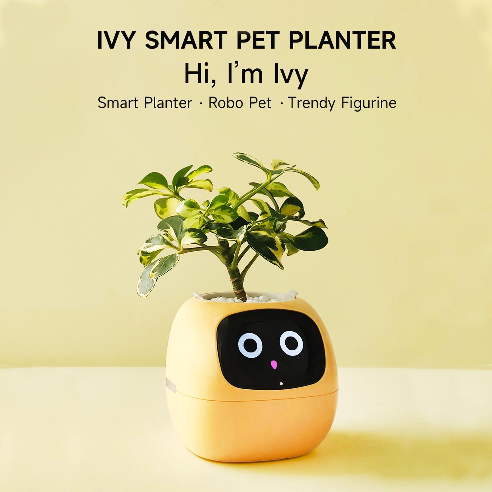 【FaddishDeal】Smart pets, flowerpots for guided plant care, cute virtual digital companions, neat desktop gifts. Home Houseplant Automation Springtok Flora Grow.