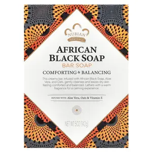 Nubian Heritage African Black Bar Soap, 5 oz (142 g)