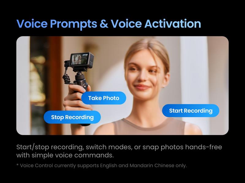 Xtra Edge Pro Action Camera, 4K Vlogging Camera with 1/1.3'' Sensor, 65ft Waterproof, Night View & Stabilization for Cycling, Diving, Sports Shooting