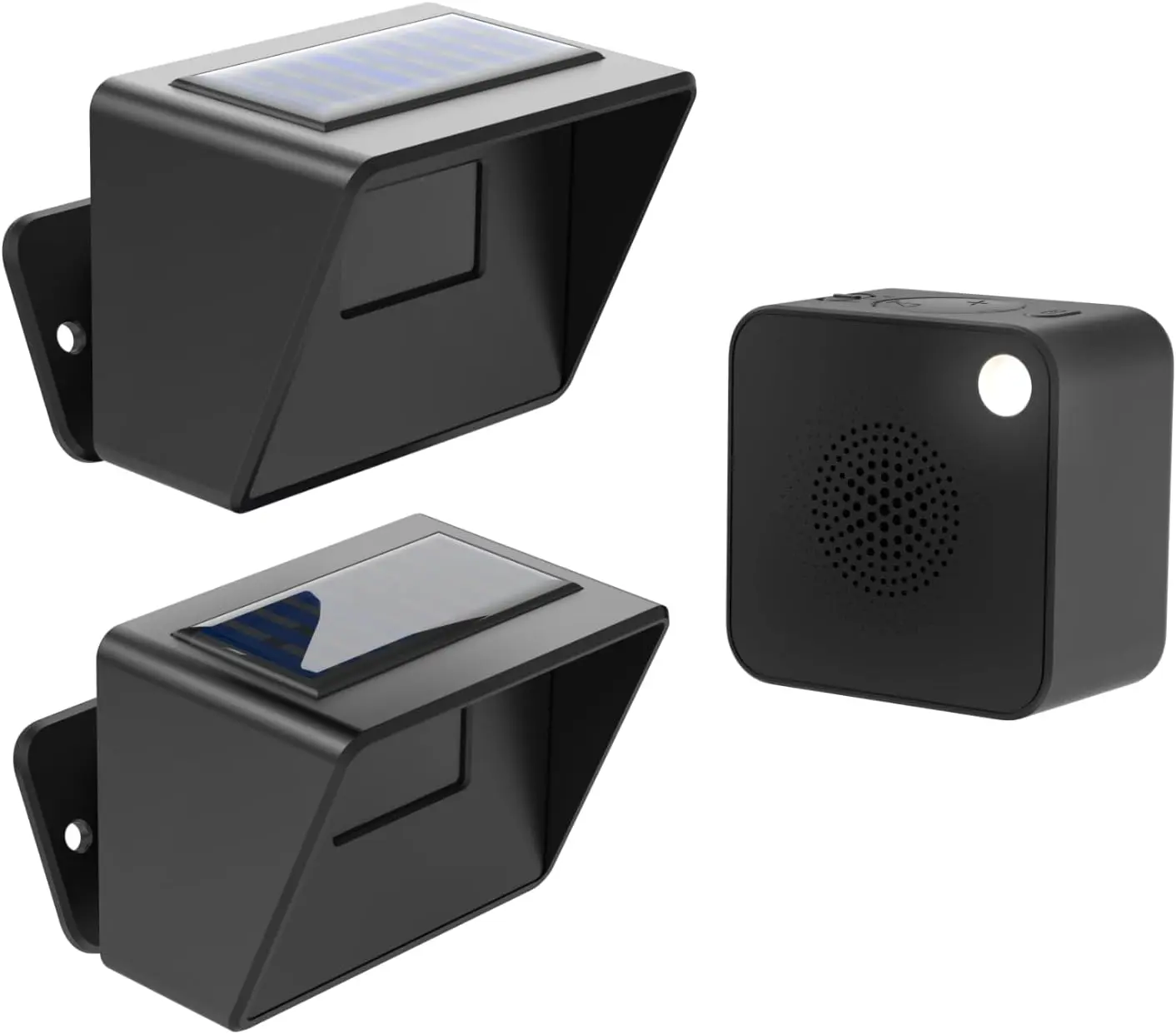 Driveway Alarm with Portable Rechargeable Receiver and Solar Sensor | 3000FT Wireless Driveway Alarm, Weatherproof Outdoor Motion Sensor Alarm for Driveways, Mailboxes, Yards, and Farm