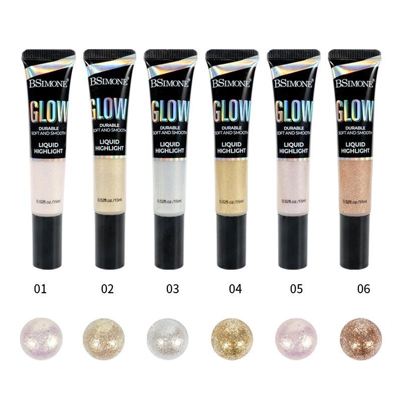 Liquid Highlighter Makeup, Natural Glow Face Body Highlighter Stick, Silky Smooth Light Liquid Luminizer, Long Lasting Highlight Face Illuminator Make up
