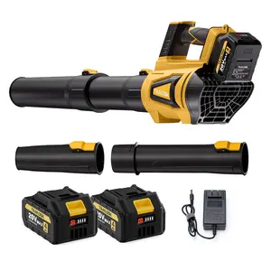 TANLOOK Leaf Blower, Electric Cordless Leaf Blower with 2x4000mAh Batteries and Charger, 6 Speed Mode, Lightweight Cordless Blower for Blowing Leaves, Patio Cleaning, Blowers for Lawn Care and Dust