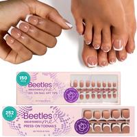 Short Square【Brown】Finger&Toe Nails [Only Tips]