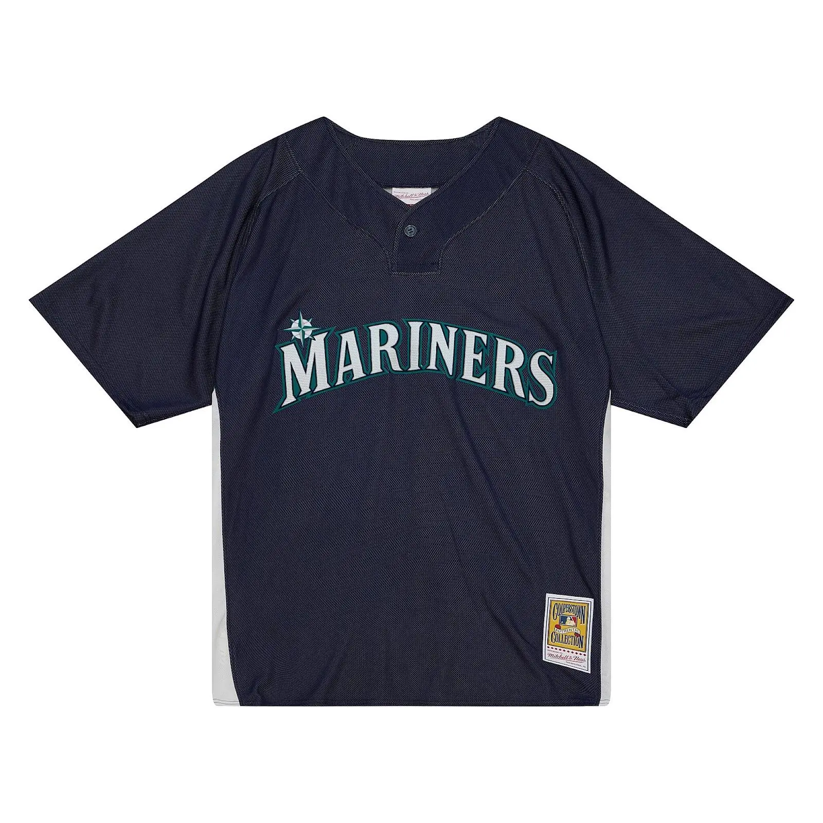 Mitchell & Ness Seattle Mariners Ichiro Suzuki 2010 Navy Authentic Baseball Jersey, Short Sleeve Tops, Unisex Fit, Regular Cut, Authentic Look