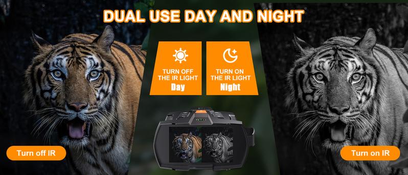 NiteHawk 4K Night Vision Goggles 4.5 Binoculars with 32GB SD Card 7 Levels Infrared Monocular for Wildlife, Security,Hunting NiteHawk 4K Night Vision Goggles 4.5 Binoculars with 32GB SD Card 7 Levels Infrared Monocular for Wildlife, Security,Hunting
