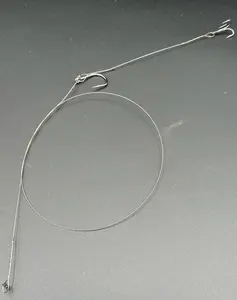 LINE-SIDED TACKLE CO. SIGNATURE LIVE BAIT WIRE RIG (COLOR: NAKED NO MYLAR)