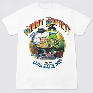 Jimmy Buffett And The Coral Reefer Band T Shirt Full Size S-5xl