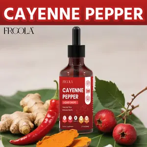 Frcola cayenne Drops contains capsicum extract, turmeric, curcumin, Ceylon cinnamon, hawthorn, berberine, holy basil, vitamin D3, and vitamin K2.