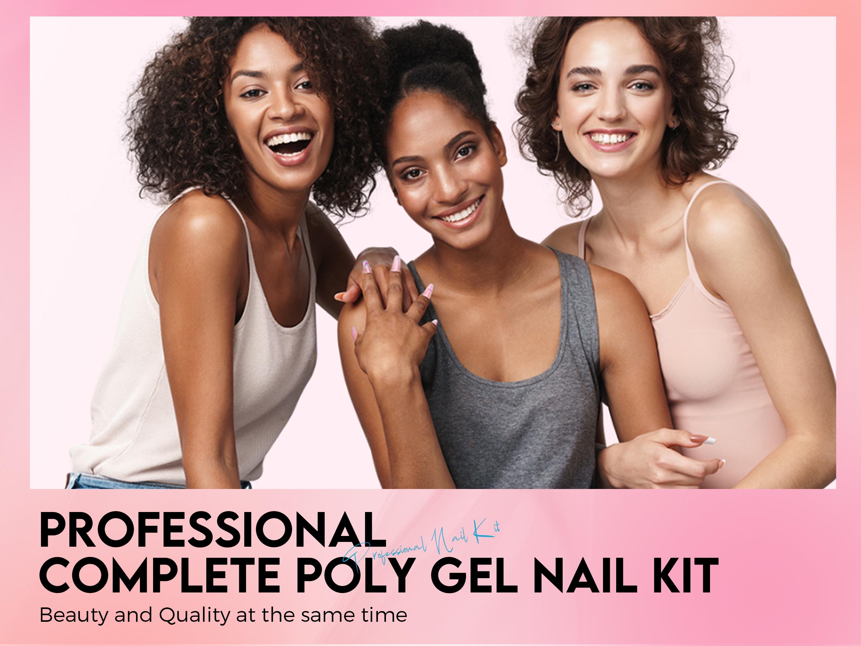 Morovan Blossom Series Acrylic Nail Kit for Beginners: With UV Light And Practice Finger - For Women Girl Salon-Quality