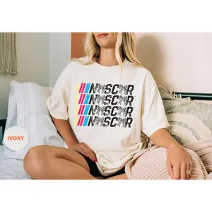 [Sale up to 50%] [Free Ship] Vintage NASCAR Shirt, Retro Grunge Racing Coquette Tee, Race Mom Shirt, If You Ain't First You're Last, Checkered Bows