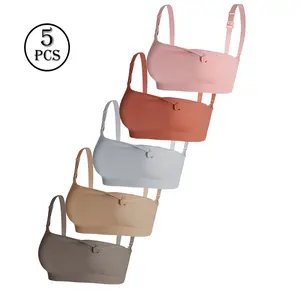 3/5  Packs Maternity Nursing Bras for Breastfeeding Wireless Seamless with One-Handed Clasps Adjustable Straps Postpartum Essentials for Daily Wear & New Moms Womenswear
