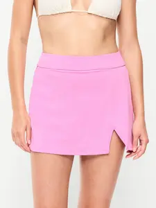 Old Navy Women's High-Waisted Matte Swim Skirt