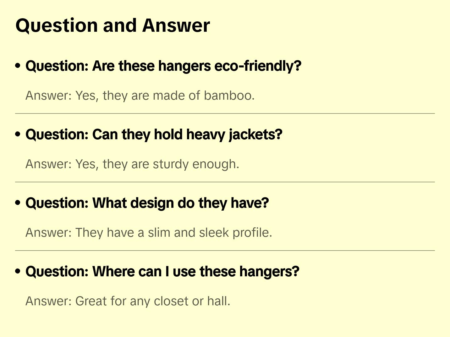 Bamboo Hanger (No Bar)