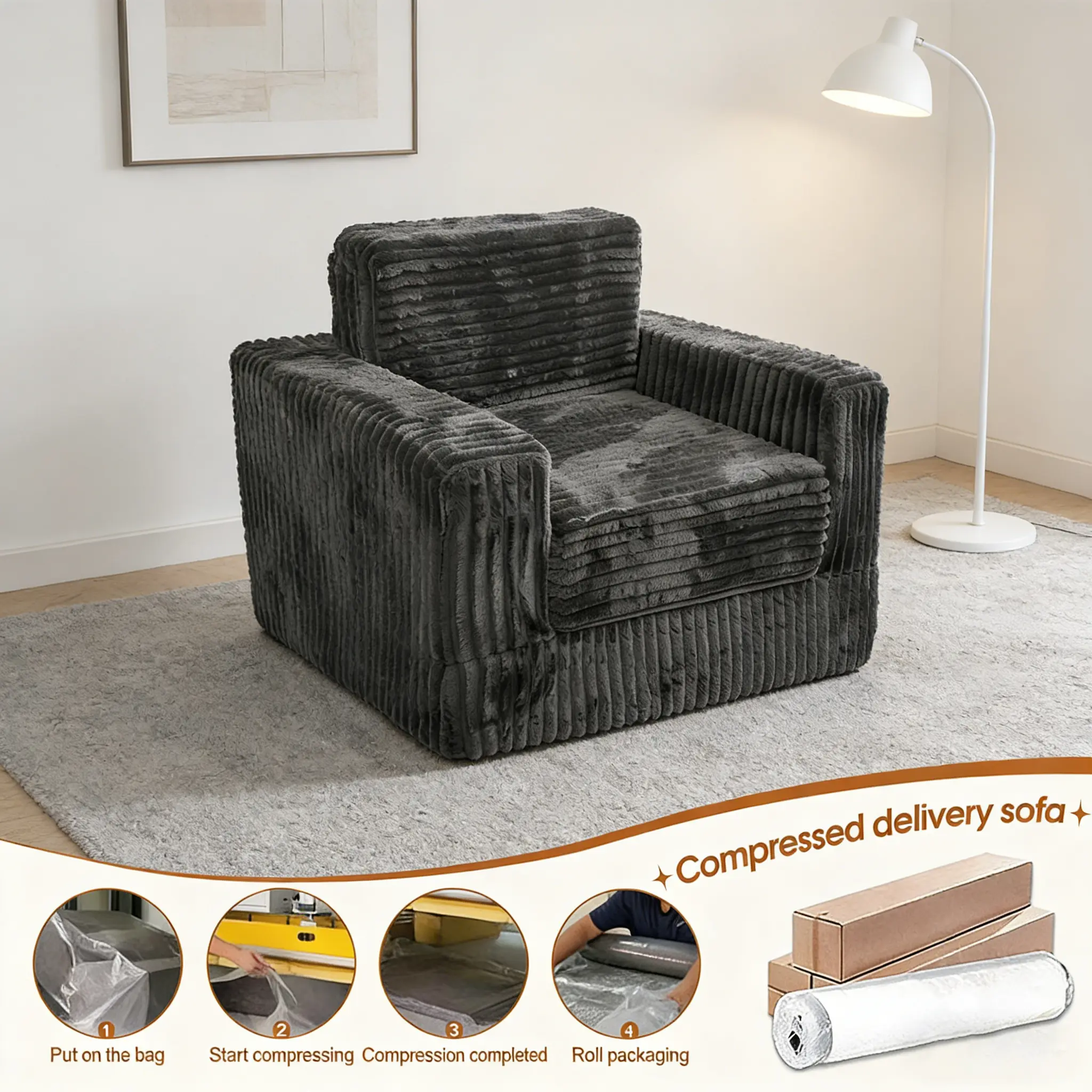 Deluxe Sensory Cubby Bed for Adults | Cloud-Like Cardi Chair ...