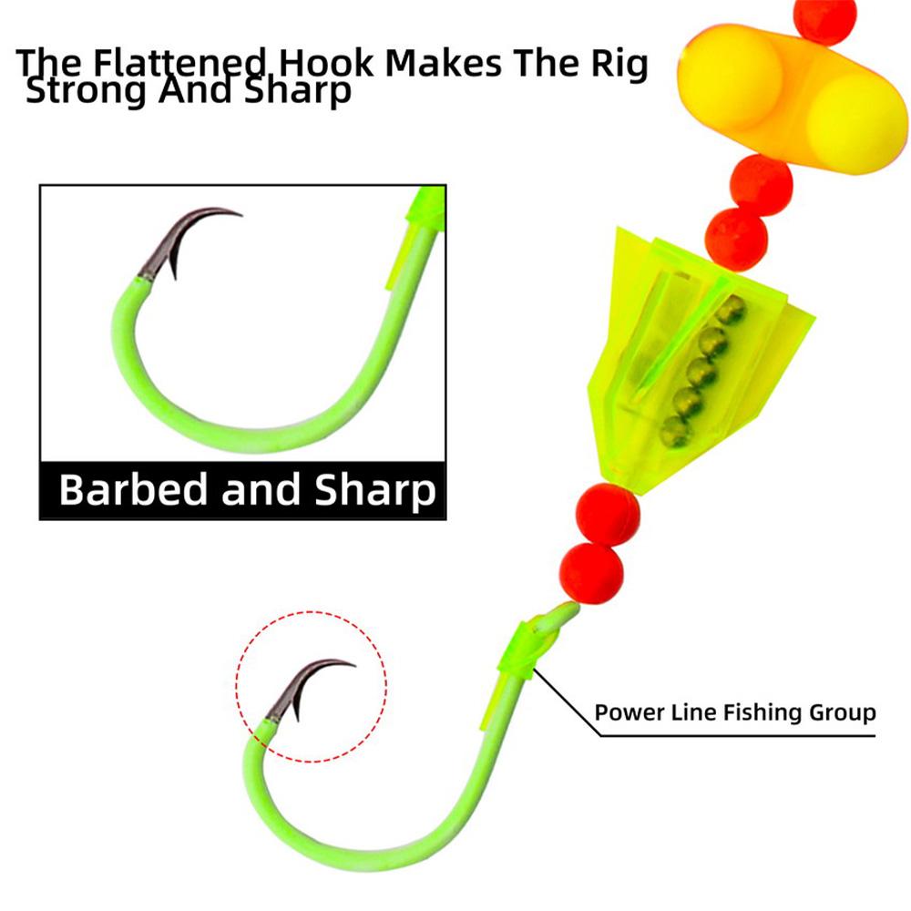 [FreeShip] 5-Pcs Trolling Rigs, Rattletail Catfish Rigs for Drift & Shore Fishing, Various Rigs 5-Pack, High Sensitivity, Anti-Tangle Design, Durable Hooks, Must-Have for Catfish Anglers, Easy to Use for Beginners & Pros, Fishing Gear