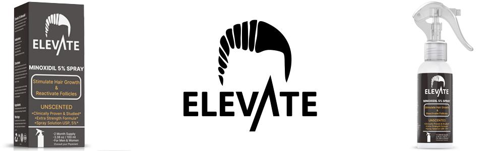 Elevate 5% Minoxidil Hair Growth Spray - Extra Strength Professional Treatment Hair Loss & Hair Regrowth Stimulate Follicles for Men & Women Haircare
