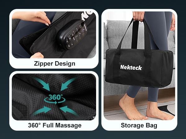 Nekteck Cordless Leg Massager Recovery System (Single Leg Only),Air Compression Massage, Full Leg Boots for Circulation and Pain Relief Comfort Daily Nekteck Cordless Leg Massager Recovery System (Single Leg Only),Air Compression Massage, Full Leg Boots for Circulation and Pain Relief Comfort Daily