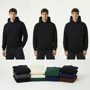 HIGH LEVEL Premium Super Heavyweight Hoodie Soft Wool Lamb Polar Fleece Oversized Regular Slim Fit Black Forest Green Cream Brown Navy Charcoal Grey Menswear Hooded Sweatshirt Cotton Polyester Thick Stylish Stylish
