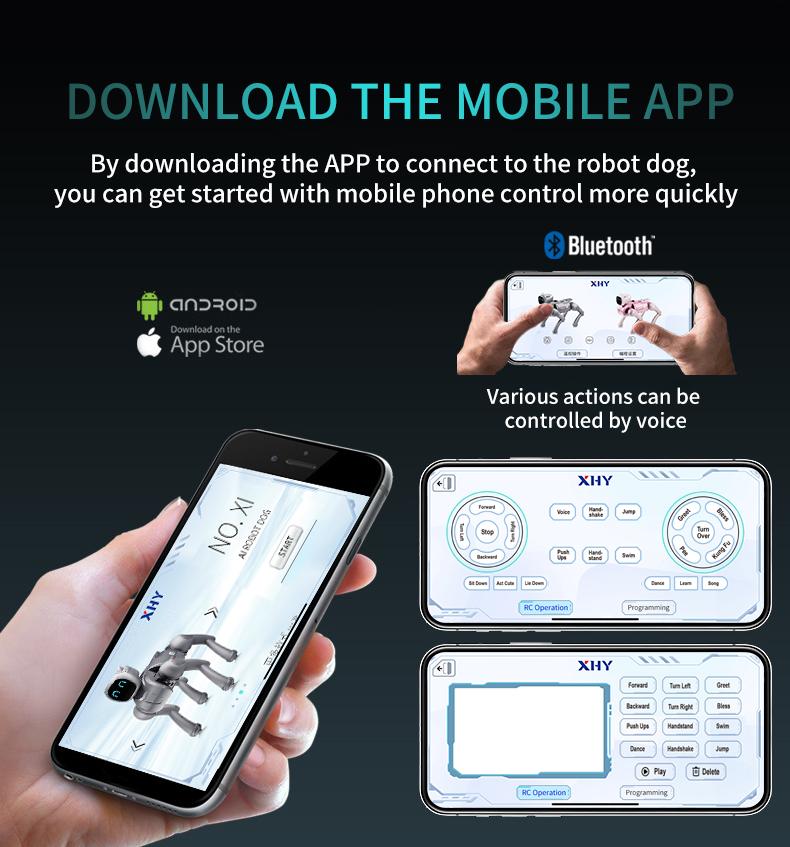 Smart Remote Control Robot Dog Toy for Kids 6+ | Voice Control, 30+ Actions, Turn Over Flip, STEM APP Programming, Rechargeable Interactive Birthday Ghristmas Gift (iOS & Android Compatible) Smart Remote Control Robot Dog Toy for Kids 6+ | Voice Control, 30+ Actions, Turn Over Flip, STEM APP Programming, Rechargeable Interactive Birthday Ghristmas Gift (iOS & Android Compatible)