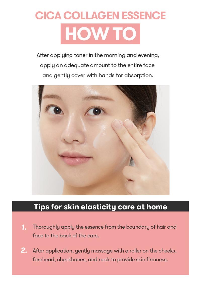 [VT Official] CICA COLLAGEN ESSENCE,  Soothing Elasticity, Superior Absorption, Power Ingredients, Peptide Boost,  Low Molecular size Collagen, Plump Care