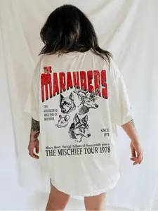 [Sale Up To 50%] Marauders Shirt UNISEX Comfort Colors 70s Wizards Marauders World Tour Universal Vacation Pottery T Shirt Aesthetic ATYD T Subtle HP Shirts, trendy shirt