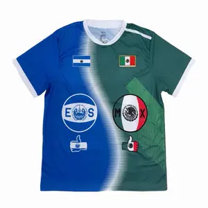 Royal Blue El Salvador Mexico Soccer Jersey with Team Emblem ES Logo for Sports Enthusiasts Team Pride Versatile Use