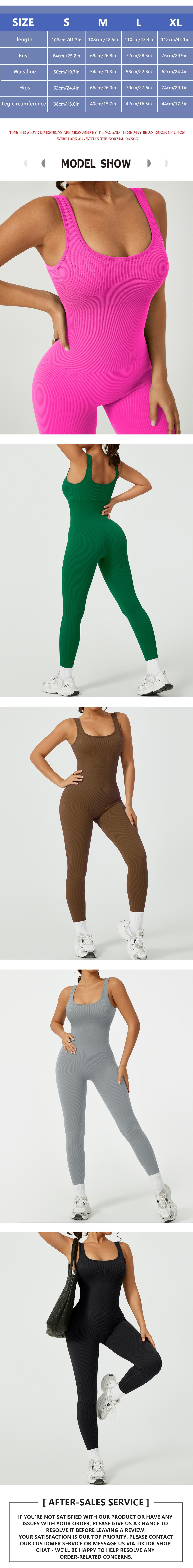 NcmRyu Women's Square Neck Sleeveless Unitard - Cinched Waist Seamless Stretchy Jumpsuit for Yoga Workout Casual tracksuit gym Fitness Outfit