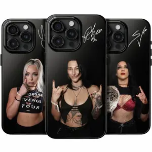3 Styles WWE Female Wrestler Iconic Signature Phone Case, Legendary Wrestler Collection, Iconic Woman Wrestling Star Black Phone Cover, Gifts For American Professional Wrestling, Trending 26 0 X