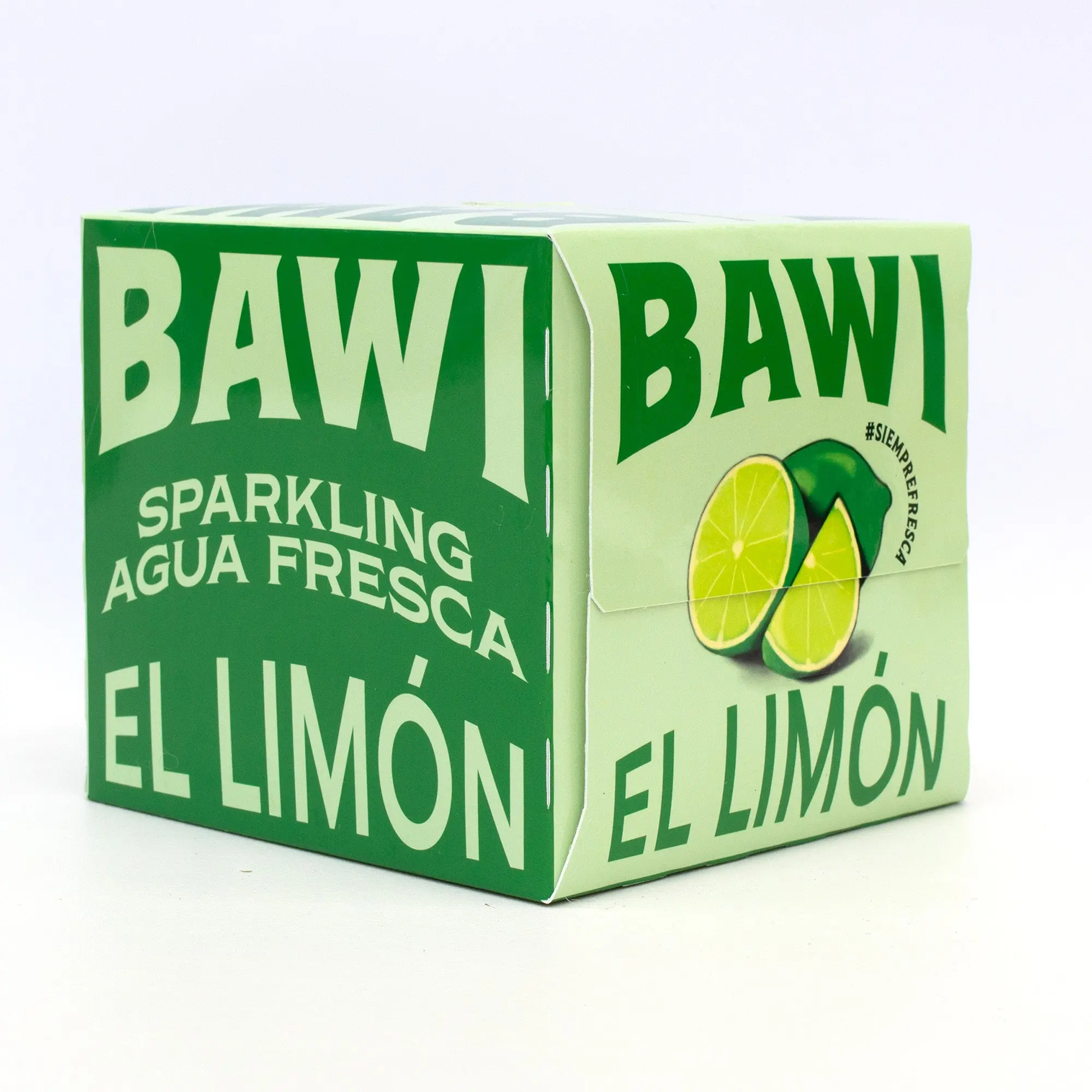 Bawi El Limón Sparkling Agua Fresca, Lime, Zesty, Crisp, And Full Of Citrus
