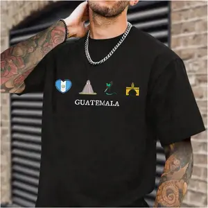 Made In USA, Beloved Guatemala Graphic T Shirt, Pure Cotton Casual Street Style, Short Sleeve Crew Neck Top, Cultural Pride Design, Perfect Gift Idea, Unisex Men Women