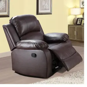 38.5" Wide Faux Leather Manual Standard Recliner with Adjustable Angle 90°-160° for Living Room Bedroom Office Home Theater