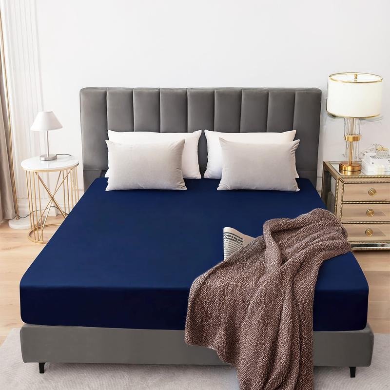 BePatio Waterproof Deep Pockets Fitted Sheet,Mattress Pad,Cooling Anti-slip Bedding Sheet, Waterproof Mattress Cover for Bedroom, Mattress Protector for Elderly,Teen &  Adults ,Bedroom Accessories