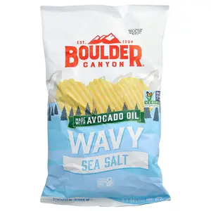 Boulder Canyon Wavy Potato Chips, Sea Salt, 5.5 oz (155.9 g)