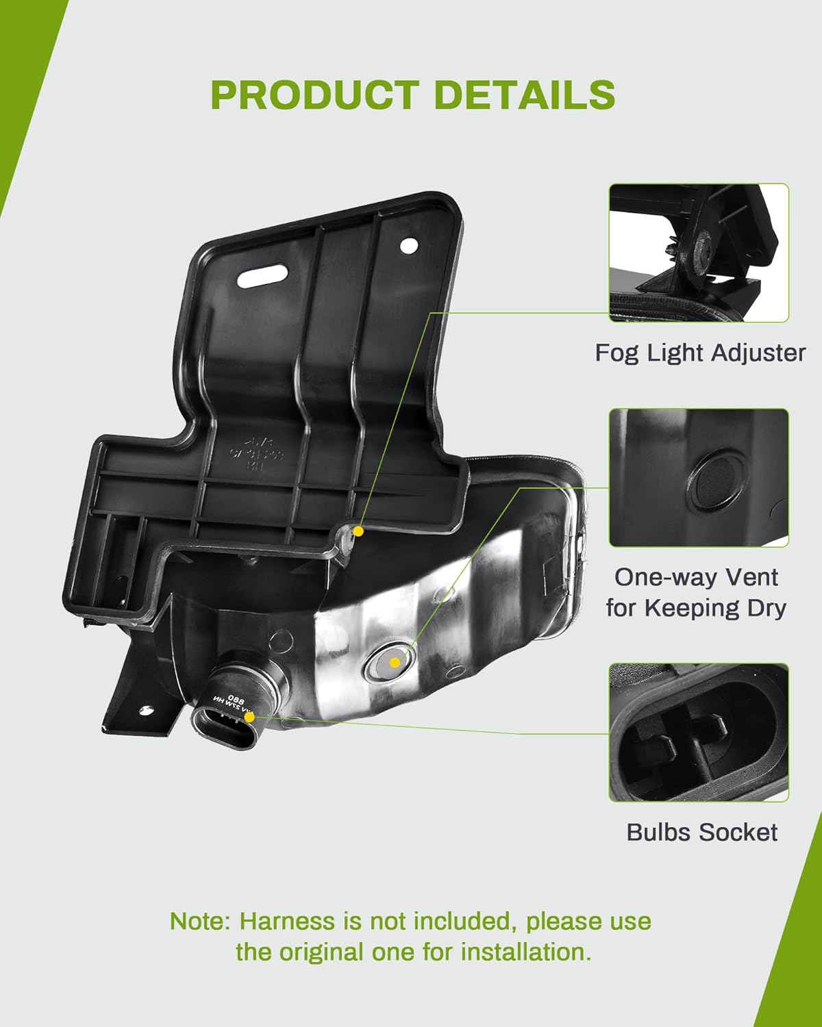 YITAMOTOR Fog Lights Compatible with 1999-2002 Chevy Silverado/2000-2006 Suburban/2000-2006 Chevy Tahoe 880 12V 27W Bulbs YITAMOTOR Fog Lights Compatible with 1999-2002 Chevy Silverado/2000-2006 Suburban/2000-2006 Chevy Tahoe 880 12V 27W Bulbs