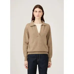 Sunspel Women’s Lambswool Polo Neck Jumper