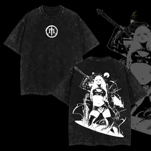 InvincibleLife4U Retro Vintage Limited Edition White Magik Hot Viral Oversized Washed T-Shirt 100% Premium Cotton Relaxed Fit S-5XL Clothes Soft Top