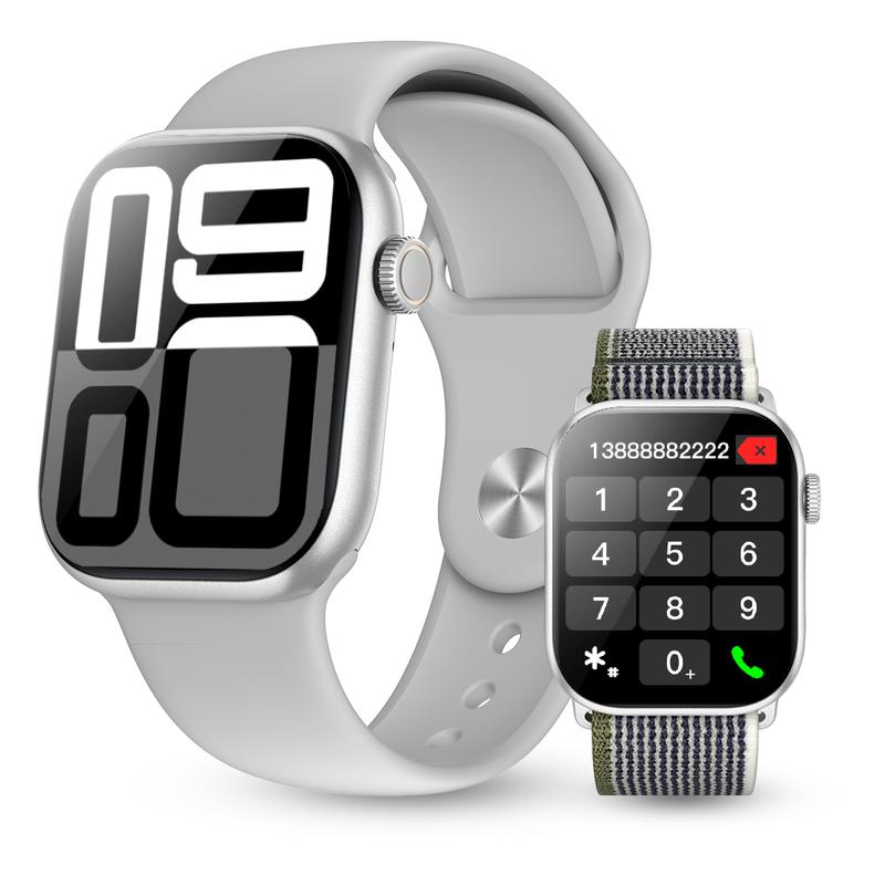 PINTEEK Smartwatch A10PRO/AM08 IP68 Waterproof AMOLED Display ChatGPT Bluetooth Calling 150+ Sports Modes Heart Rate SpO2 Sleep Monitoring Unisex Gift for Man