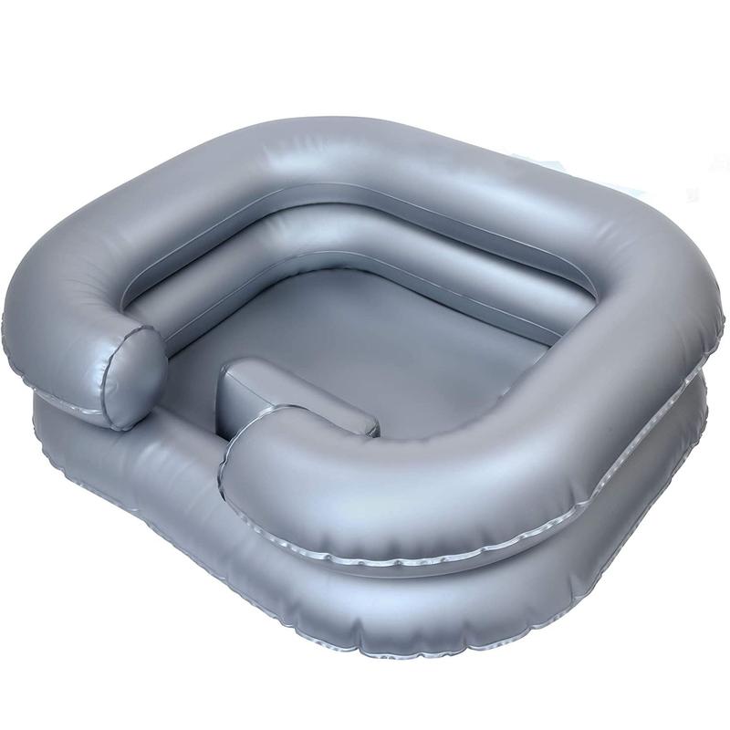 Portable Inflatable Shampoo Basin, Easy Hair Wash Tub for Bedridden and Disabled, with Neck Support and Pillow for a Comfortable Shampooing Experience - Bathtub Accessories Portable Inflatable Shampoo Basin, Easy Hair Wash Tub for Bedridden and Disabled, with Neck Support and Pillow for a Comfortable Shampooing Experience - Bathtub Accessories