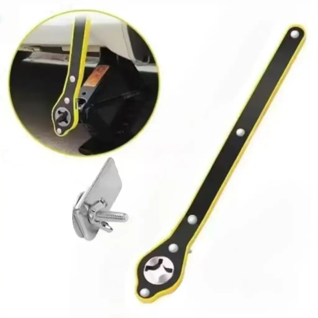 High-Speed Ratcheting Wrench for Scissor Jack, Essential Car-Motorcycle Tire Changing Tool for On-the-Go Travel