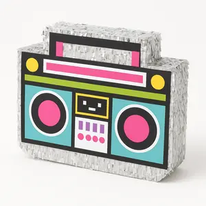 80's Retro Mini Boom Box Piñata Decoration