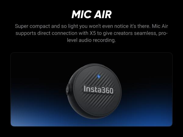 Insta360 X5 - Waterproof 8K 360° Action Camera, Leading Low Light, Invisible Selfie Stick Effect, Rugged and Replaceable Lens, 3-Hour Battery, Built-in Wind Guard, Stabilization, Triple AI Chip Design