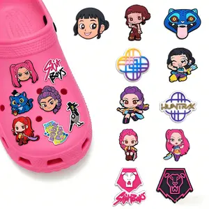 18 pcs Korea Popular Movie Shoe Decor Set, Cute and Exquisite Accessories for Boy and Girl, Unique Fashion Gift for Korea Popular Movie Fans