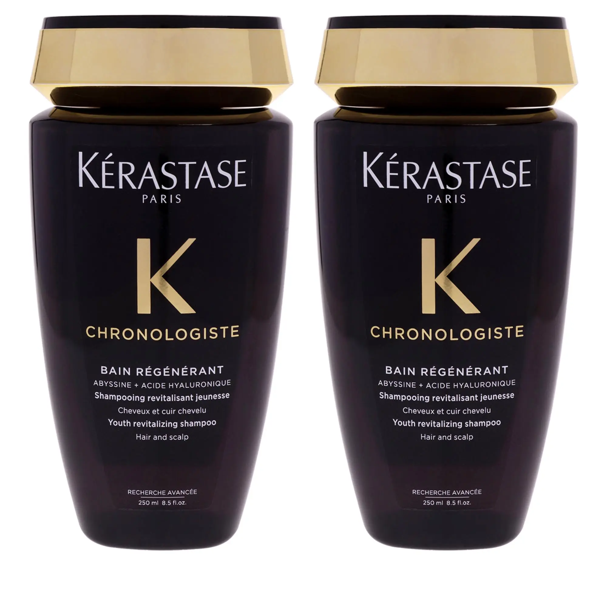 Kerastase Chronologiste Bain Regenerant Regenerating Haircare Shampoo - Unisex, 8.5 fl oz, Pack of 2, Daily