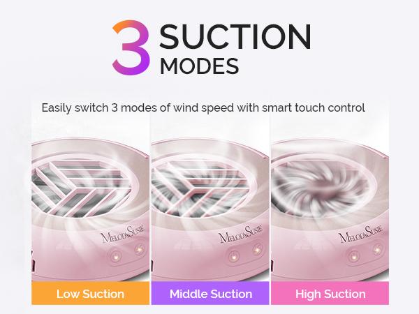 MelodySusie HProA Mini Nail Dust Collector for Beginners Home Salon, Compact & Portable Ideal for Salon Use, Christmas Gift