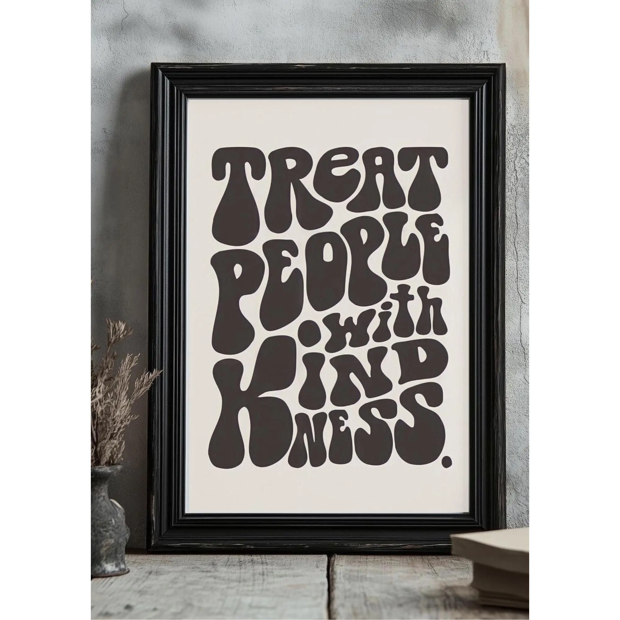 TPWK Treat People With Kindness Harry Styles Monochrome Poster Artistic Decor Photo Print