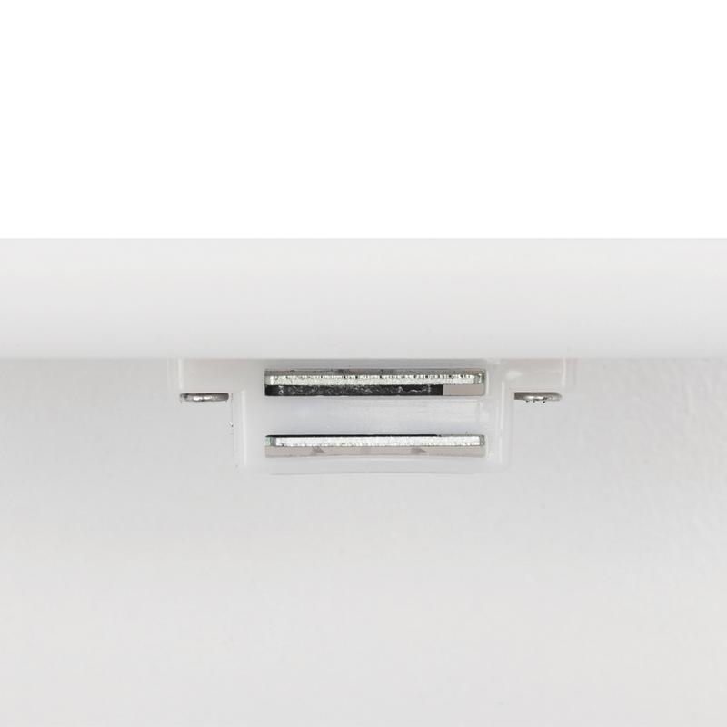 Karl Home Wall-Mounted Bathroom Mirror Cabinet: White, Double Door, Indoor Shelf Storage