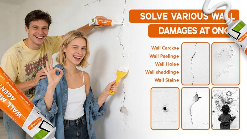 Drywall Patch Repair Kit 250g Wall Mending Agent Multi-functional Quick-drying Paste Adhesive Heavy Duty Concrete Sealant Waterproof Self-adhesive