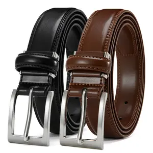 Men's Genuine Cow Hide Leather Belt Modern Buckle Designer Belt for Dress & Casual Wear with Adjustable Buckle Premium Outdoor Business Belt Bucklebelt