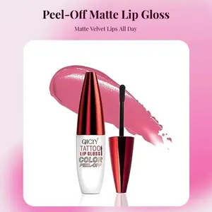 All-Day Color Magic! Charm Kiss Peel Reveal Lip Tint - Waterproof, Nonstick Cup & Easy Peel-Off