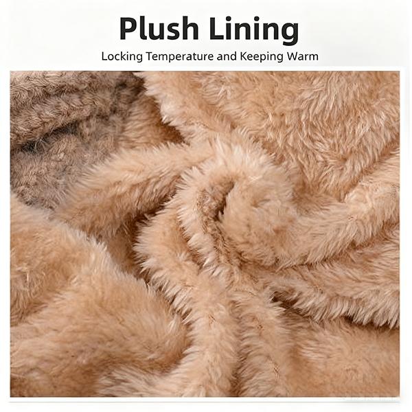 Winter & Autumn Knitted Scarf-Hat Combo: Fleece-Lined, Thickened Warm Wool Hat with Face Cover for Outdoor Cycling, Windproof Ski Mask, Cold-Weather Face Shield, Winter Scarf Hat for Outdoor Sports Protection